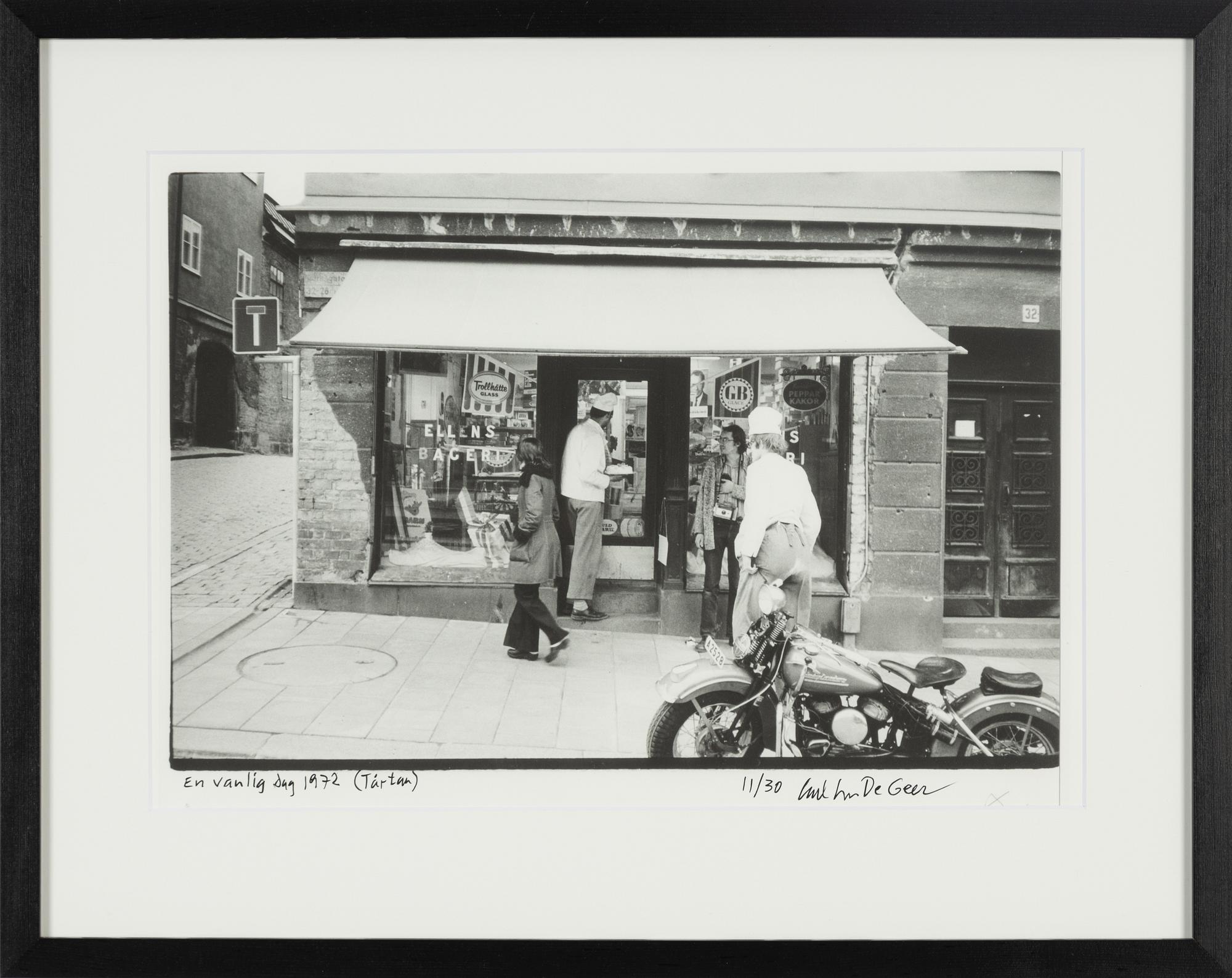 Carl Johan De Geer, photo, signed 11/30.