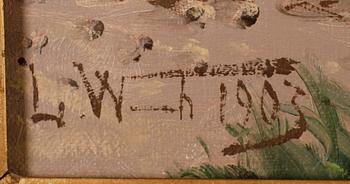 LEONARD WIEDH, monogramsign och dat 1903, olja på duk.