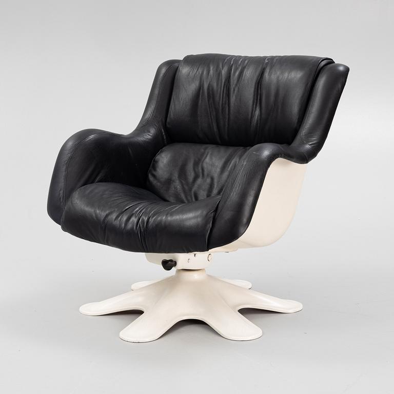 Yrjö Kukkapuro, fåtölj, modell 418N, Haimi, 1970-tal.