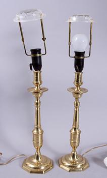 BORDSLAMPOR, 2+2 st, 1900-talets andra hälft.