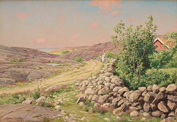 Johan Krouthén, "Bohuslänskt landskap" (Landscape from Bohuslän on the southwest coast of Sweden).