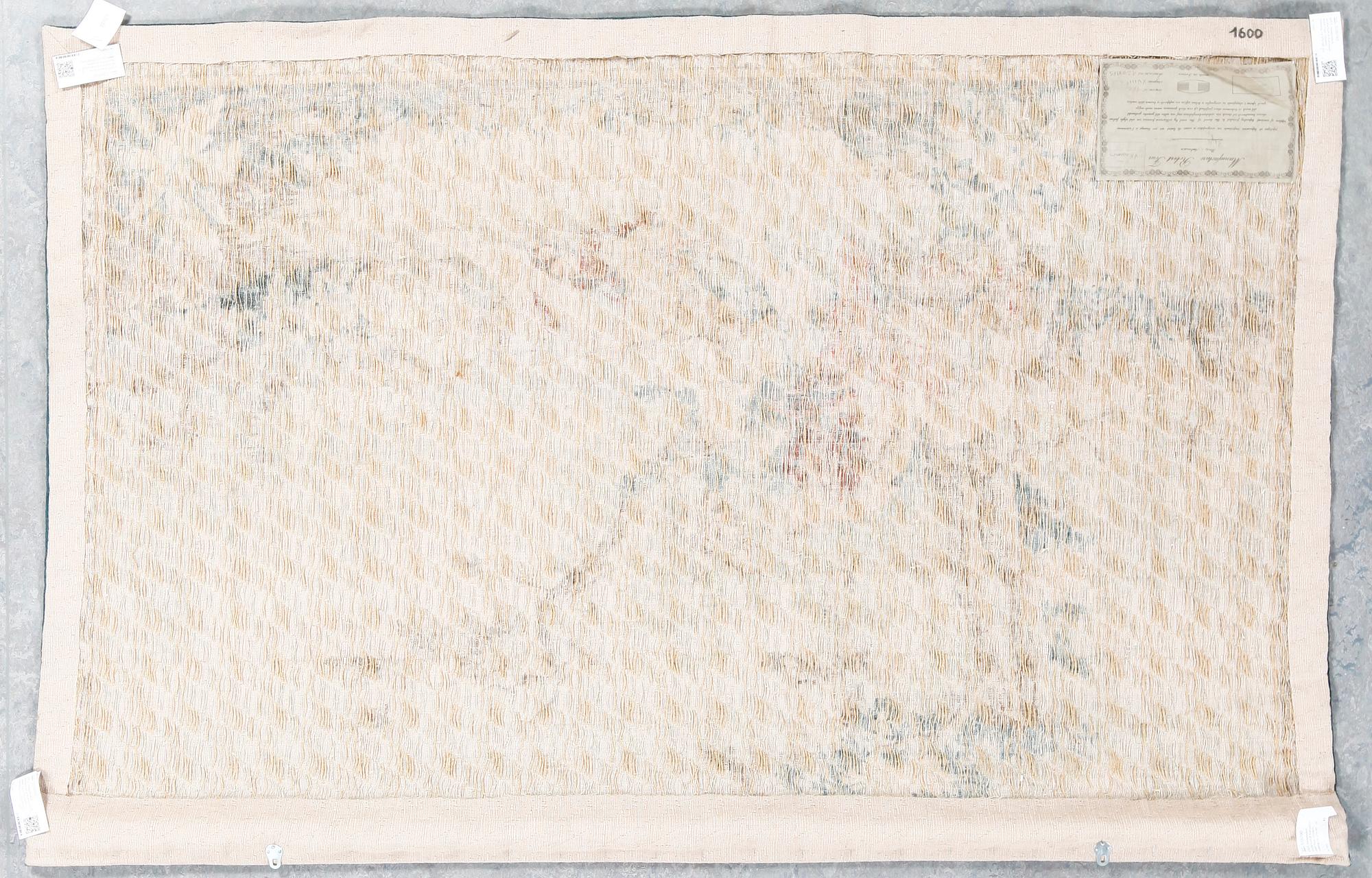 TAPET, maskinvävd, Manufacture d'Aubusson Robert Four, modern tillverking, ca 129x185 cm.