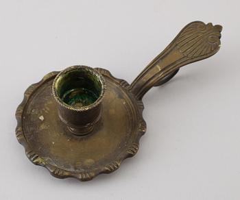 NATTLJUSSTAKE, mässing, 1700-tal.