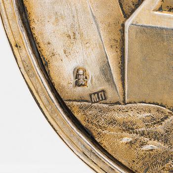 A silver-gilt icon Moskow 1882.