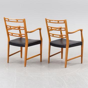 Four second half of the 20th century chairs.