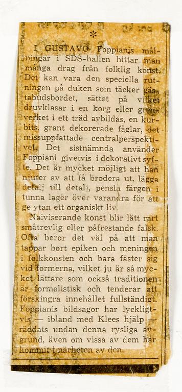 GUSTAVO FOPPIANI, blandteknik, sign o dat -65.