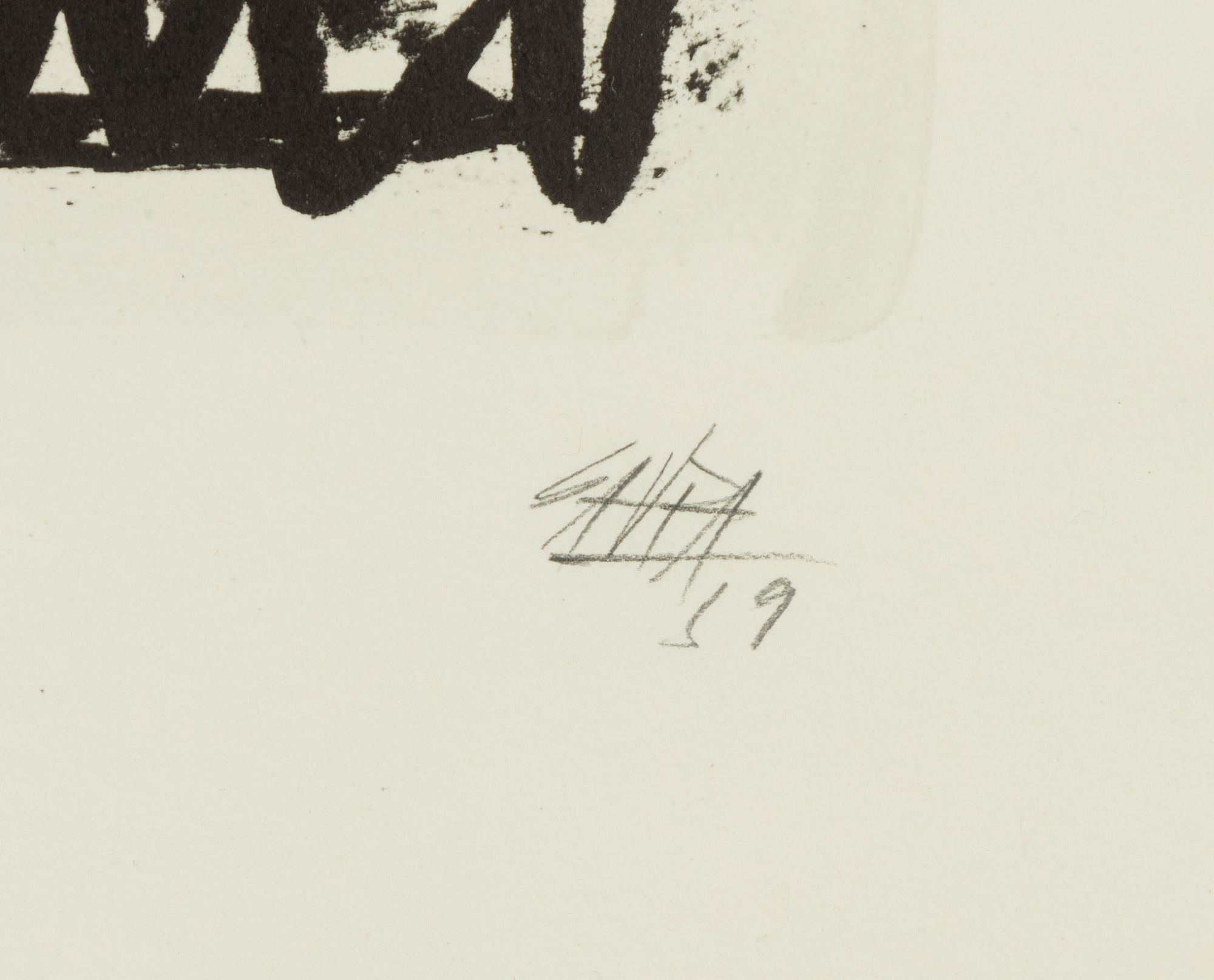 Antonio Saura, Untitled.