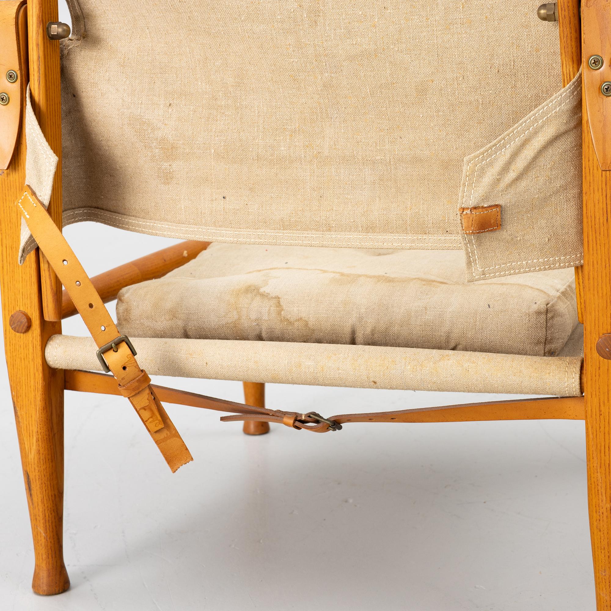 Kaare Klint, a pair of 'Safari Chair', Rud. Rasmussens Snedkerier, Denmark.