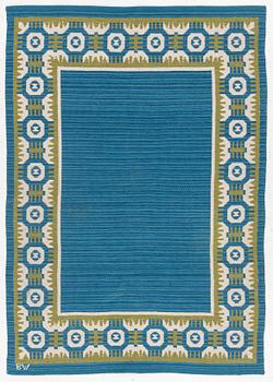 Berit Woelfer, Rug, flat weave, signed BW, approx. 199 x 139 cm.