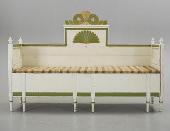 SOFFA, gustaviansk, omkring 1800.