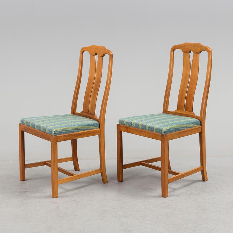 CARL MALMSTEN, Matgrupp, 7 delar, "Ambassadör", Åfors möbelfabrik.