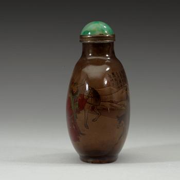 An inside-painted glass snuff bottle, signed Ye Zhongsan, and dated renzi (1912).