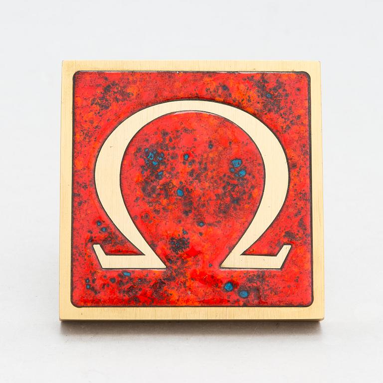 Omega, A door handle from the latter half of the 20th century.
