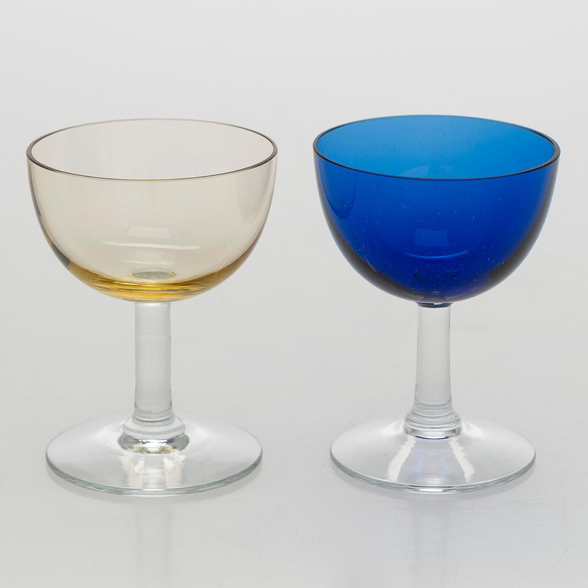 Saara Hopea, likörglas, 11 st, modell 1125, Notsjö.