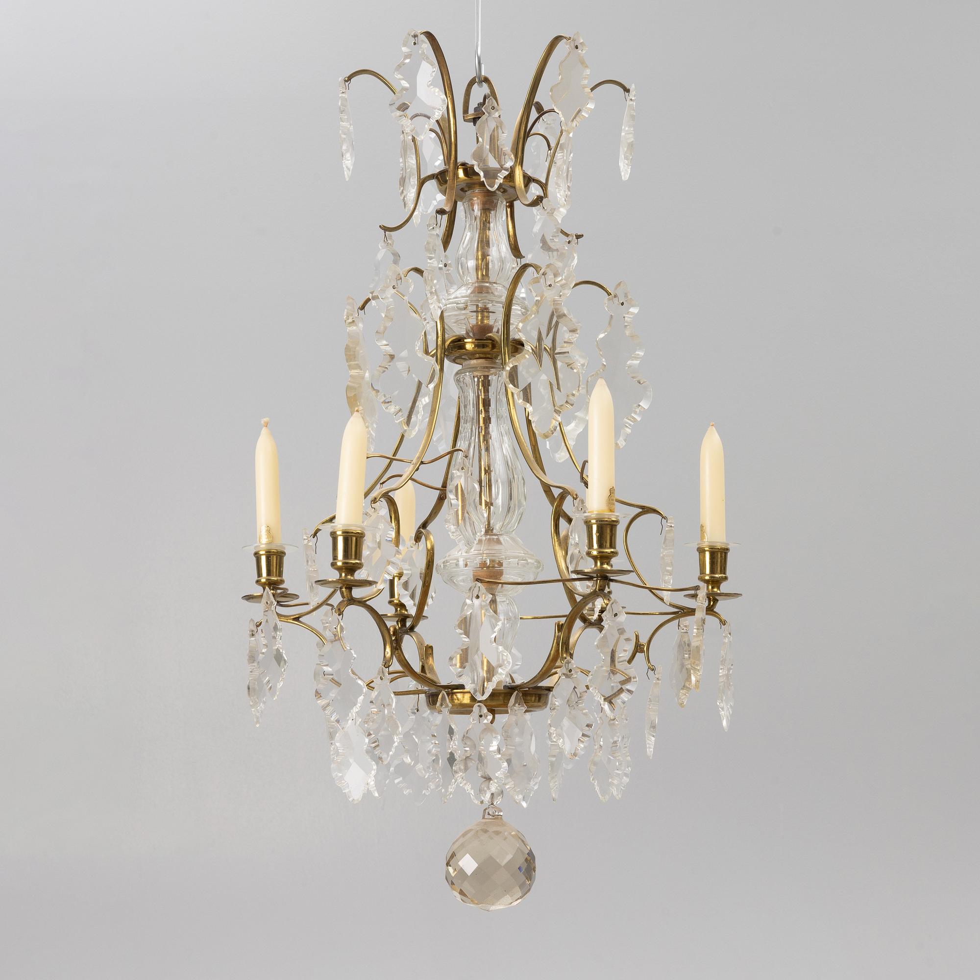 A Baroque style chandelier, first half of the 20th Century.