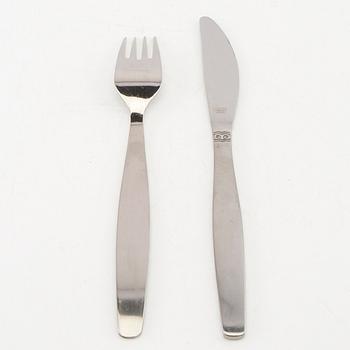 Sonja Katzin, 75-piece cutlery set "Sessan" for Nils Johan, 1960s, stainless steel.