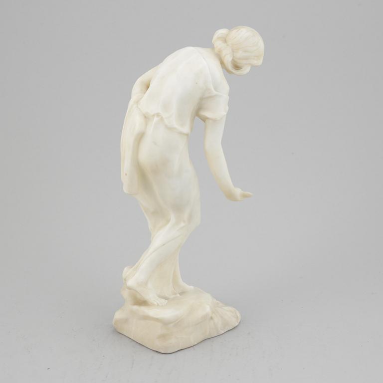 Ludwig Eisenberger, sculpture, alabaster, signed.
