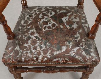 KARMSTOL, barock, 1700-tal.