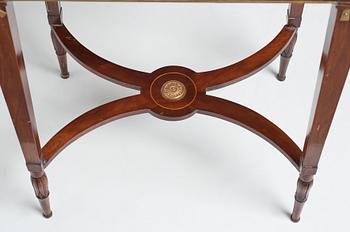 A late Gustavian table by Daniel Sehfbom (master in Stockholm 1800-1837).