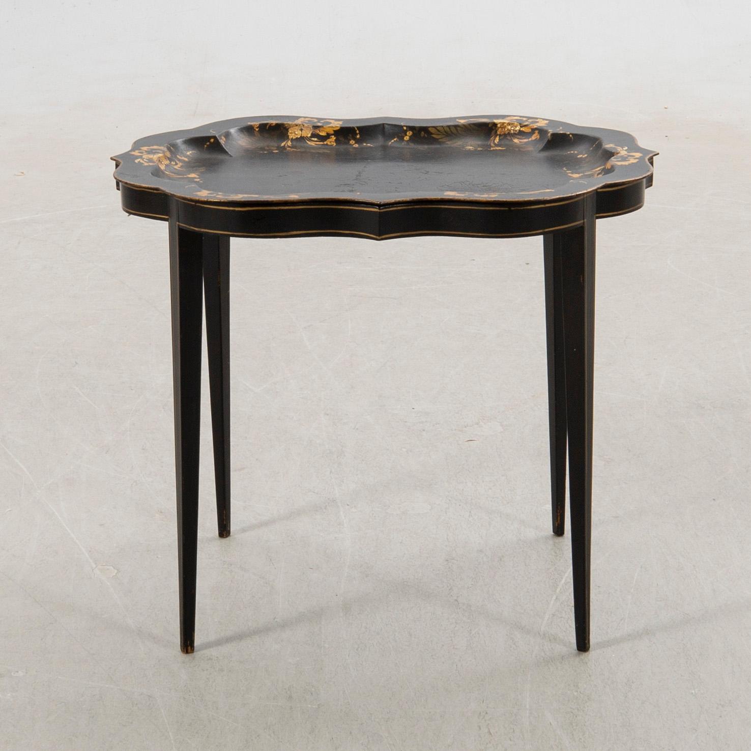 Brick table, Rococo style, 19th century.