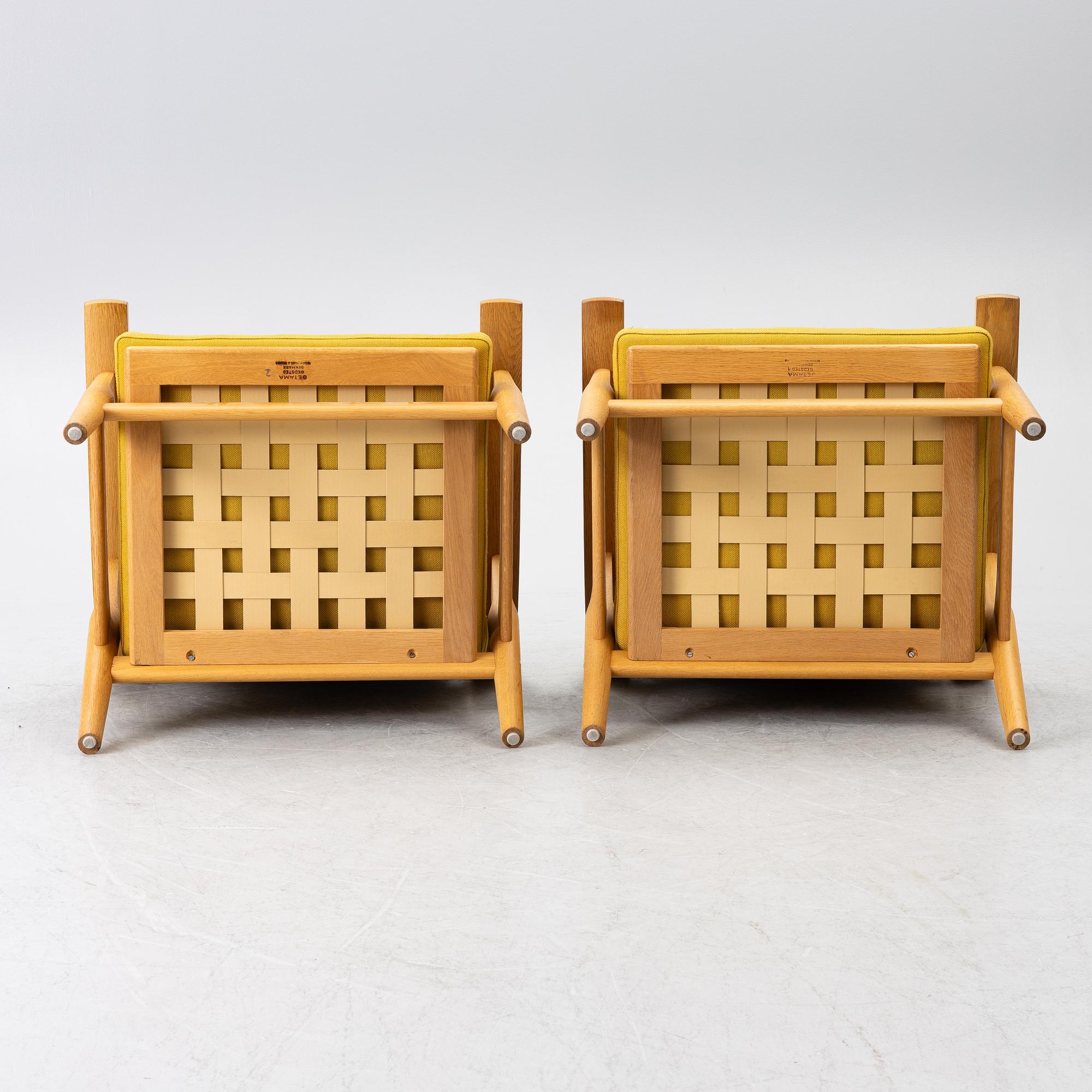 Hans J. Wegner, Hans Wegner, fåtöljer, ett par, modell GE 530, Getama, Gested, Danmark, 1900-talets andra hälft.