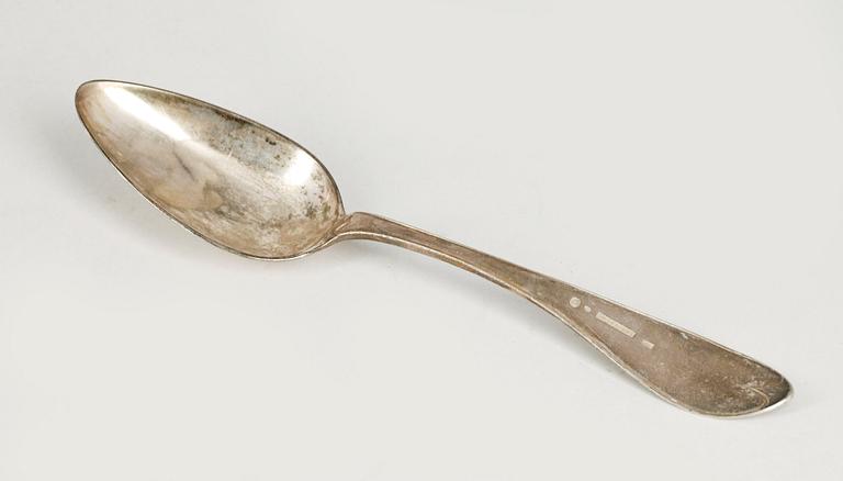 RAGUSKED, silver, Lars Magnus Holm Kristianstad 1825. Vikt ca 121 gram.