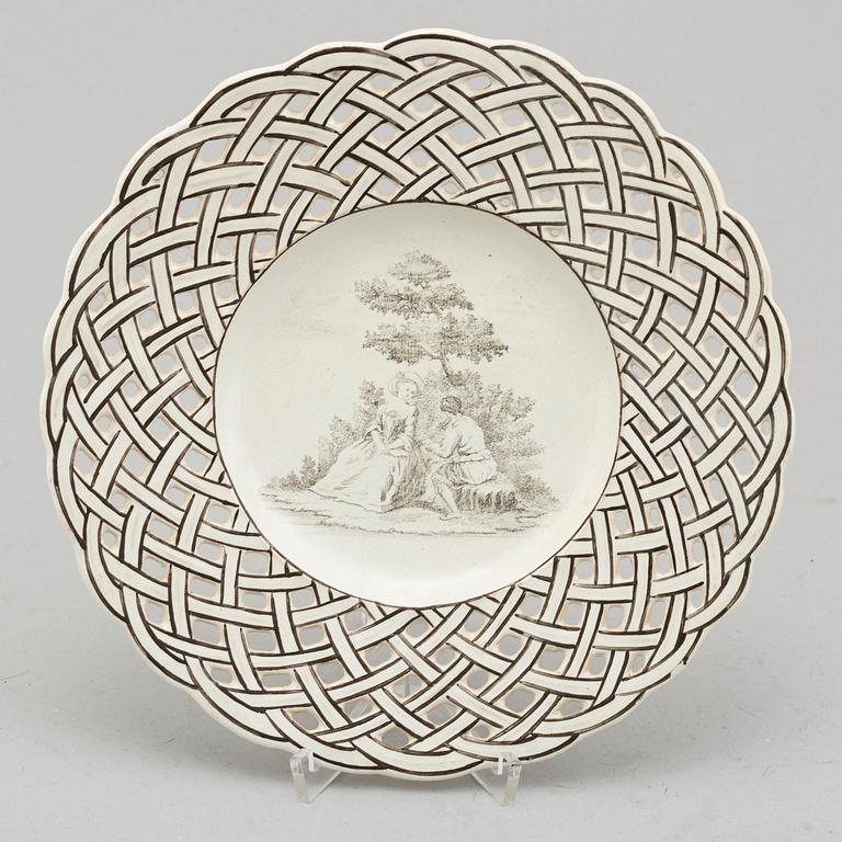 A Marieberg faience dish, 1768.