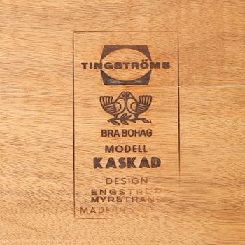 BORD, 1 par och SOFFBORD, 1900-talets andra hälft, "Kaskad", Tingströms, Bra Bohag, Engstrand och Myrstrand.