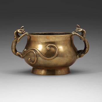 161. A bronze censer, Qing dynasty (1644-1912).