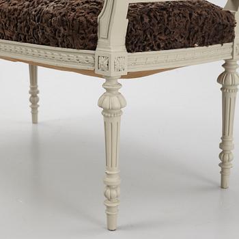 Banquet chair, Gustavian style, late 19th century.