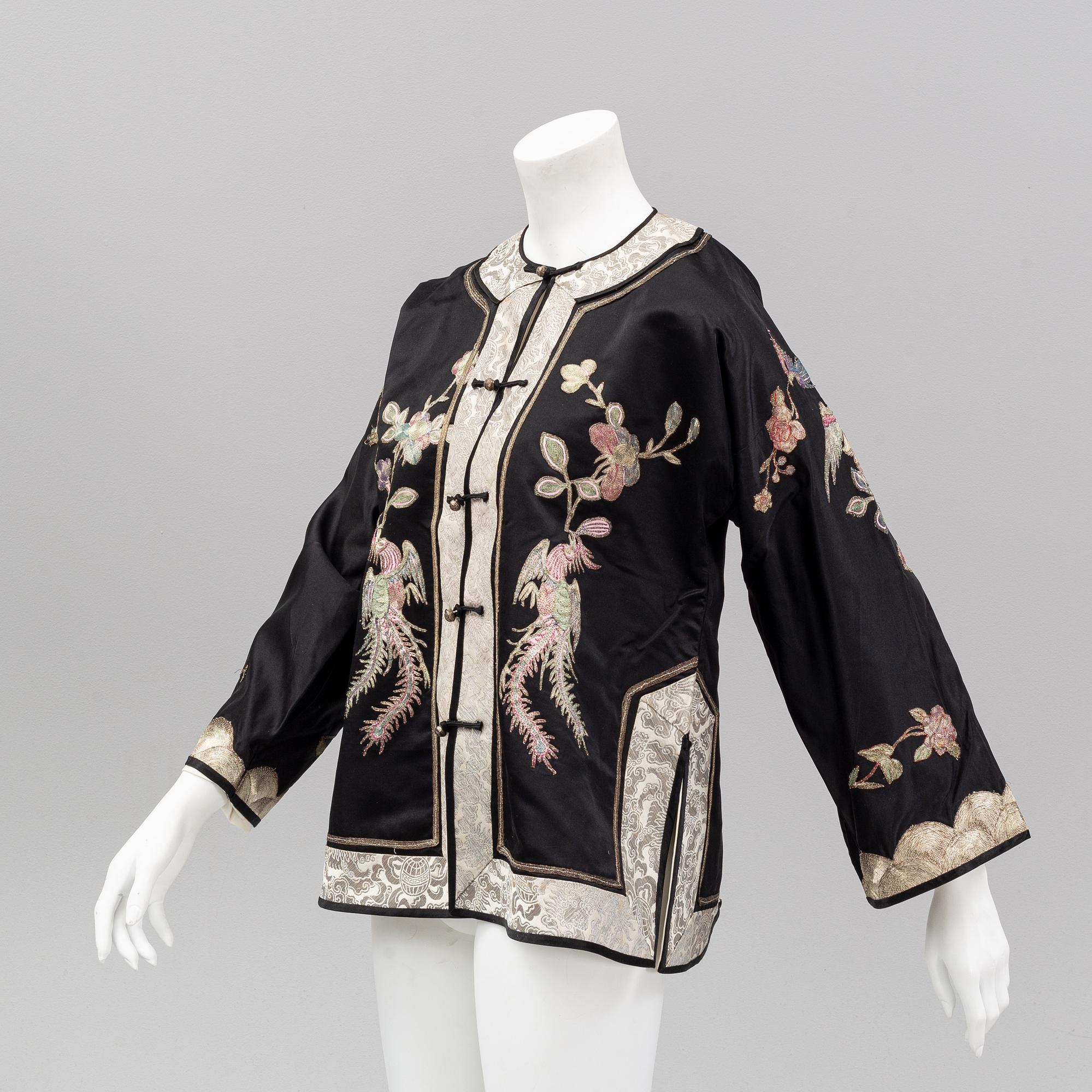 Two Chinese embroidered jackets, 20th century.