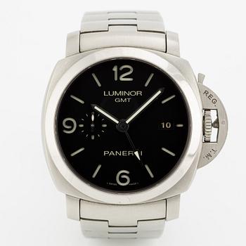 Panerai, Luminor, GMT, wristwatch, 44 mm.