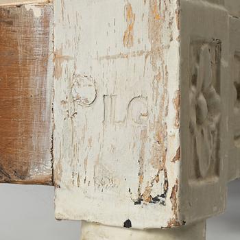 Trågsoffa, av Johan Lindgren, (mästare i Stockholm 1770-1800), Gustaviansk.