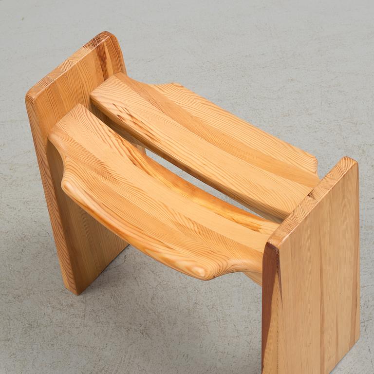 GILBERT MARKLUND, a pine stool from Furusnickarn AB, designed in 1969.