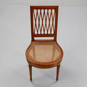 A set of four mahogany chairs, by Georges Jacob (Paris 1739-1814).