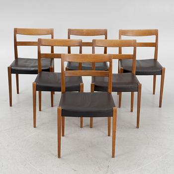 Nils Jonsson, a set of six of 'Garmi' chairs, Troeds, mid 20th Century.