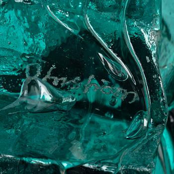Edvin Öhrström, "Kristallisk komposition" (Crystalline composition), a cast glass sculpture, Lindshammar Glassworks, ed. 1/7.
