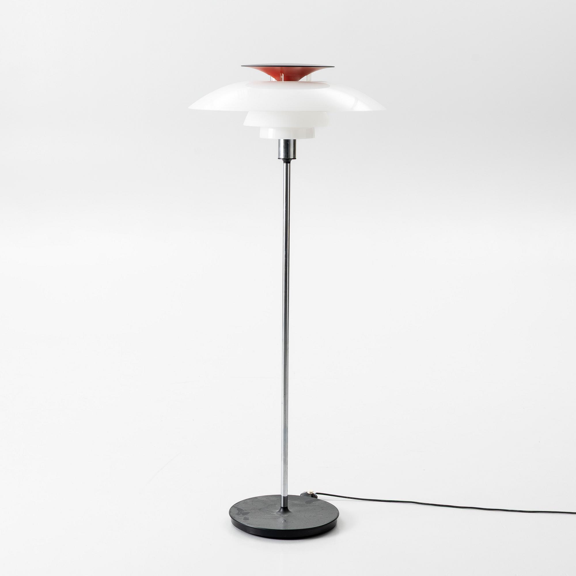 Poul Henningsen, a 'PH-80' floor lamp, Louis Poulsen, Denmark.