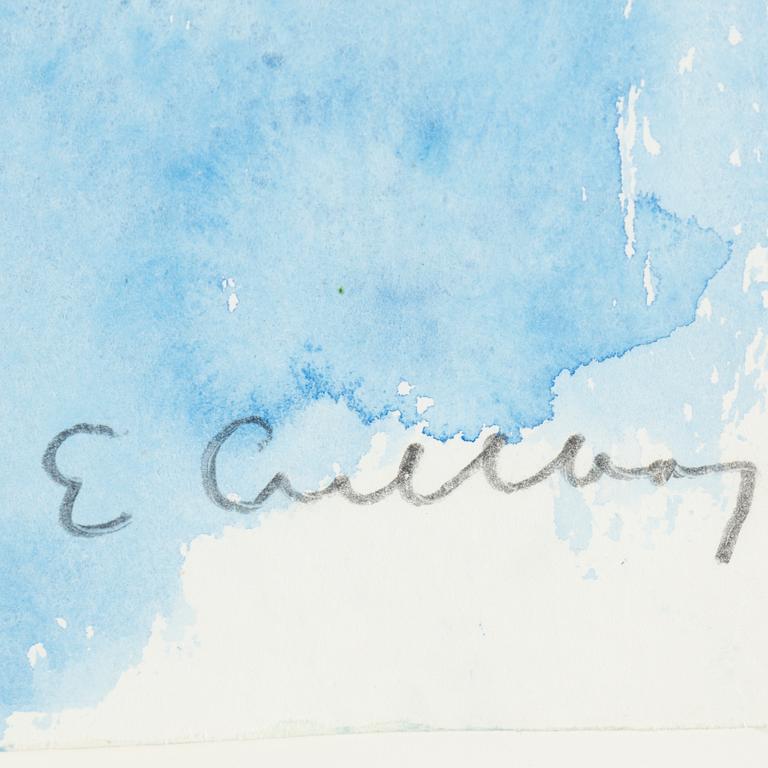 ERLAND CULLBERG, watercolor, signed.