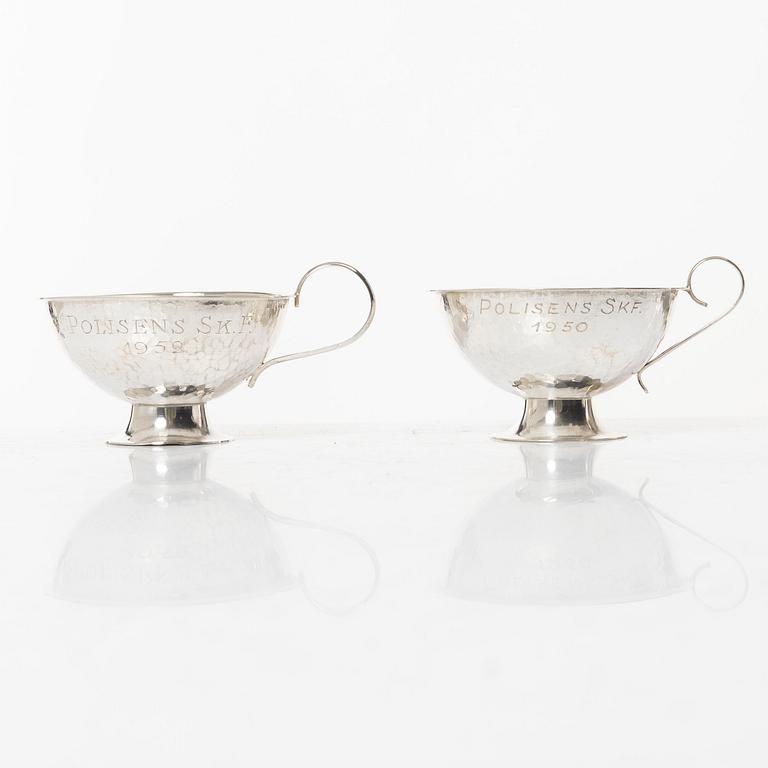 Silver, 11 pieces, Sweden, 20th century, including KG Markström, Uppsala 1949.