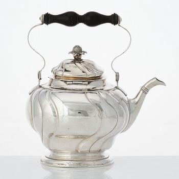 A Swedish Rococo silver tea-pot, mark of Johan Petterson, Söderhamn 1759.