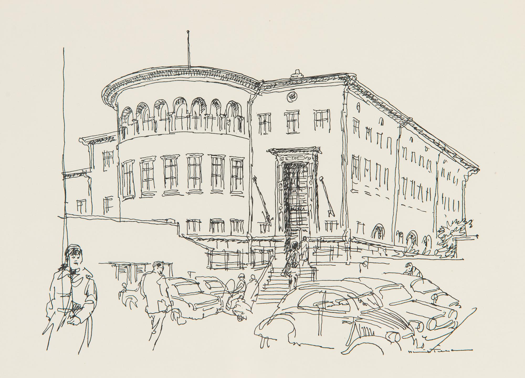 Henrik Tikkanen, Vy från Brobergsterrassen.
