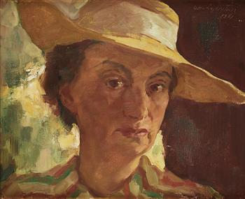 646. Lotte Laserstein, Self-portrait.