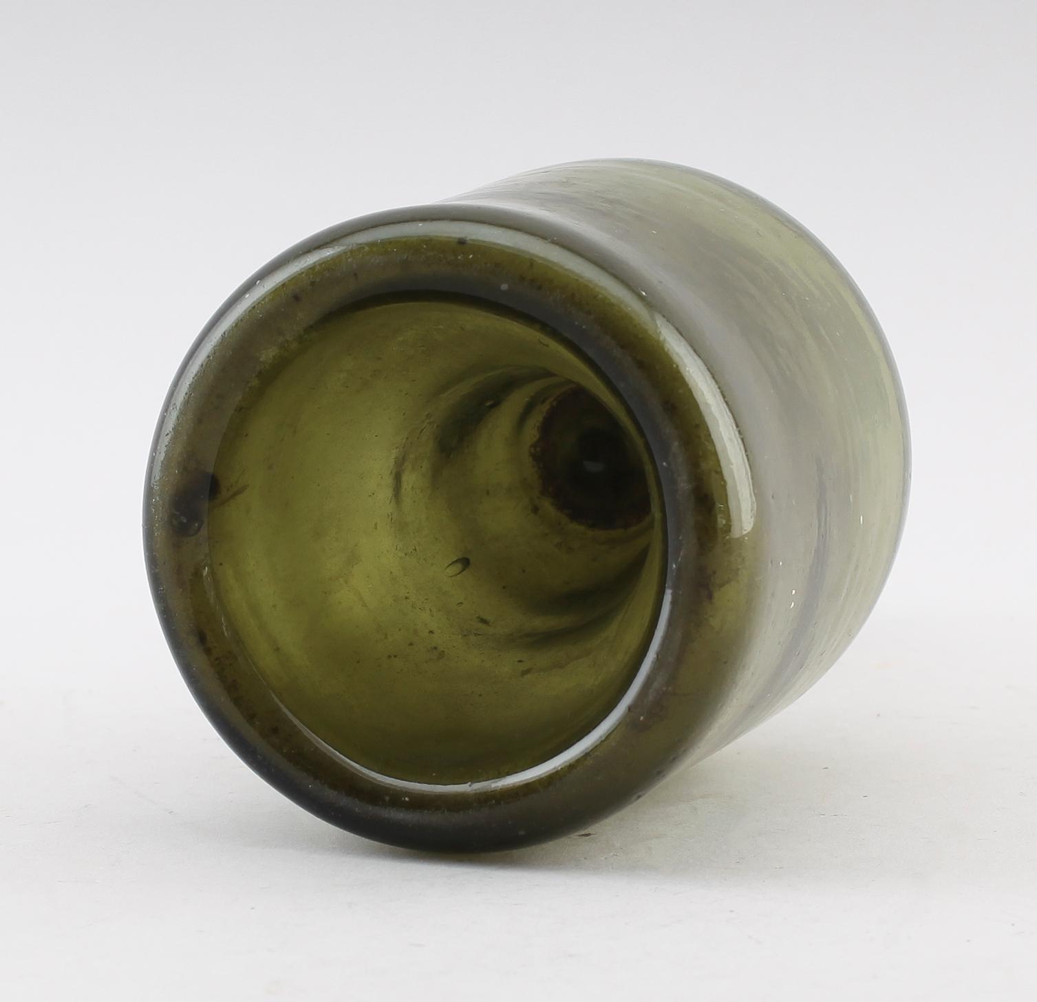 FLASKA, glas, 1700-tal.