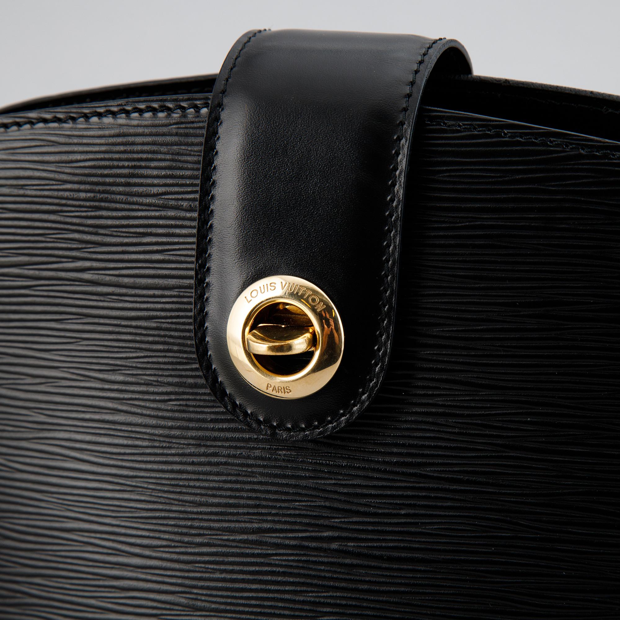 Louis Vuitton, a black Epi 'Cluny' handbag.