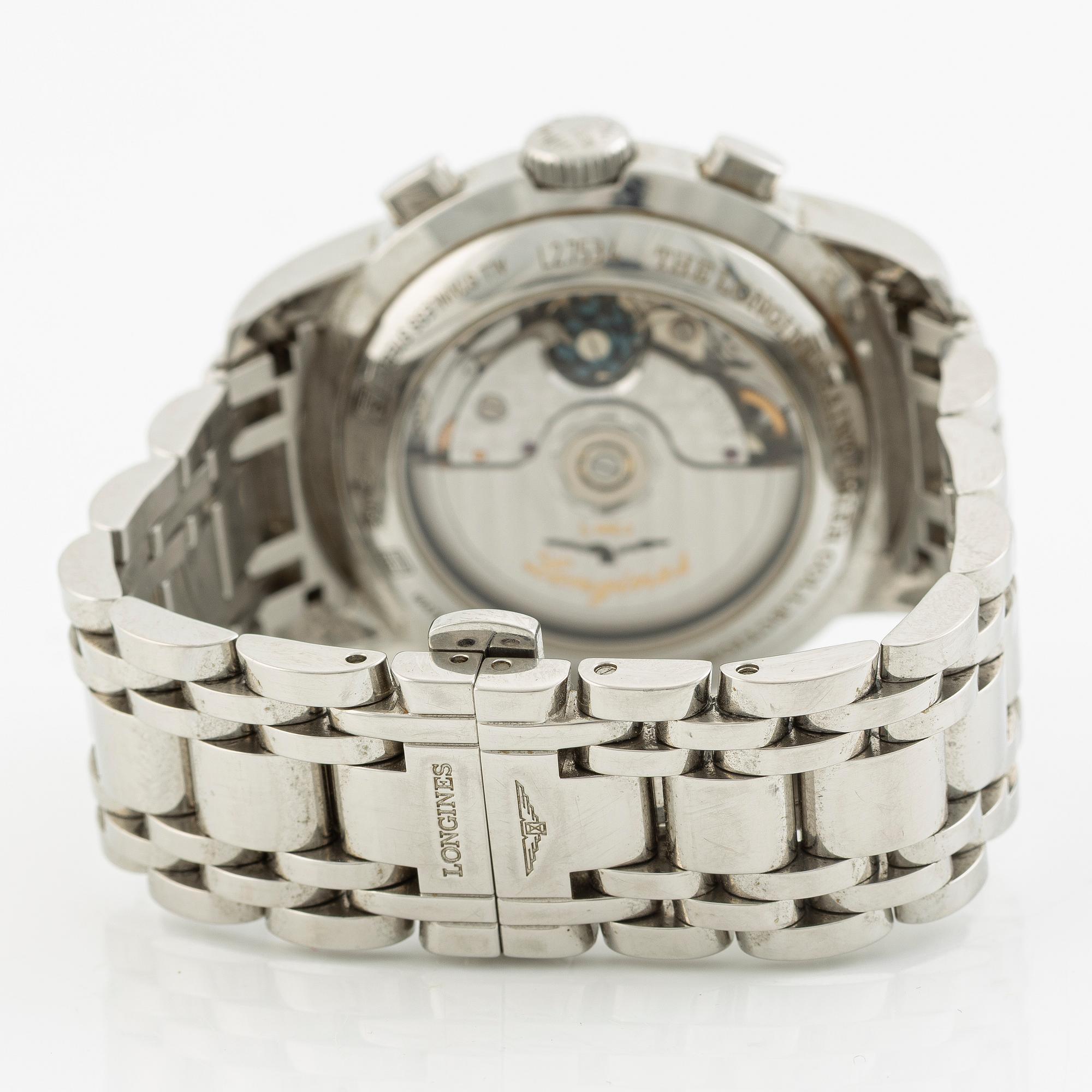 Longines, Saint-Imier, wristwatch, chronograph, 39 mm.