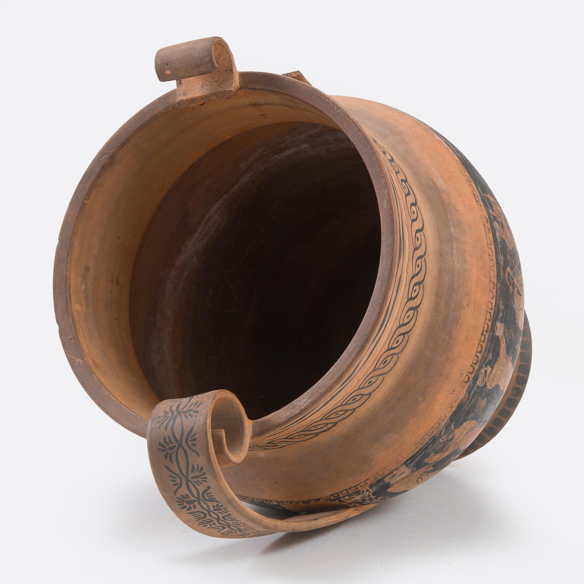 Santeri Salokivi, En grupp nakenmodeller med Urna, 2 st, samt urna från Konstnärens hem.