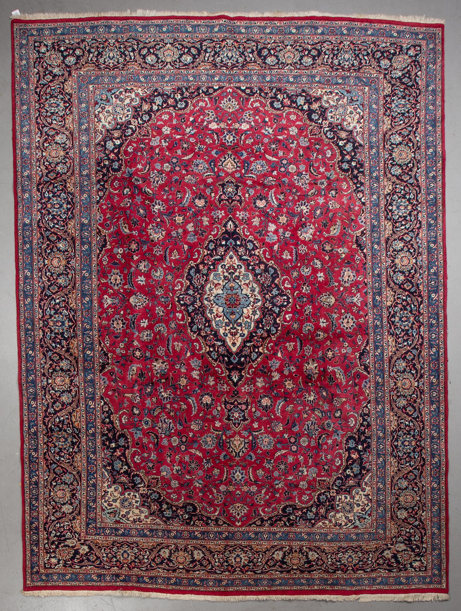 A carpet, Mashad, ca 393 x 293,5 cm.