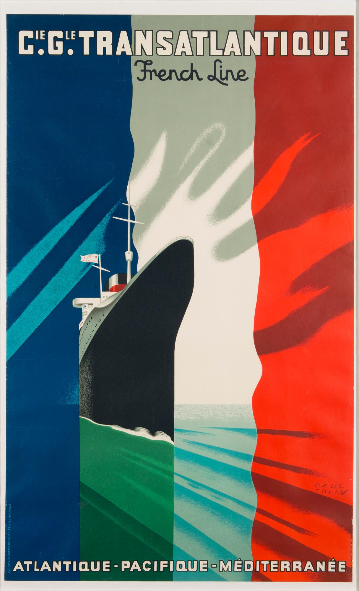after, colour lithographic print poster, mid-20th century.