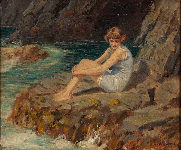 ROWLAND WHEELWRIGHT, olja på duk, signerad.